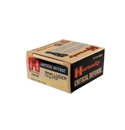 Hornady 9mm Luger 115gr Critical Defense - BLUE COLLAR RELOADING