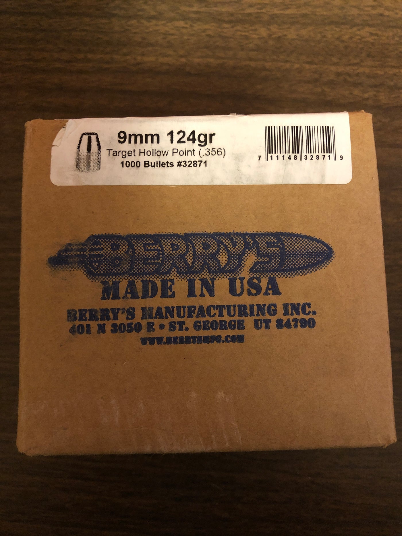 Berry’s 9mm 124gr Target Hollow Point - BLUE COLLAR RELOADING