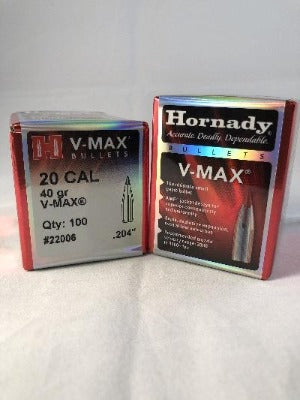 Hornady 20cal 40gr V-Max #22006 - BLUE COLLAR RELOADING