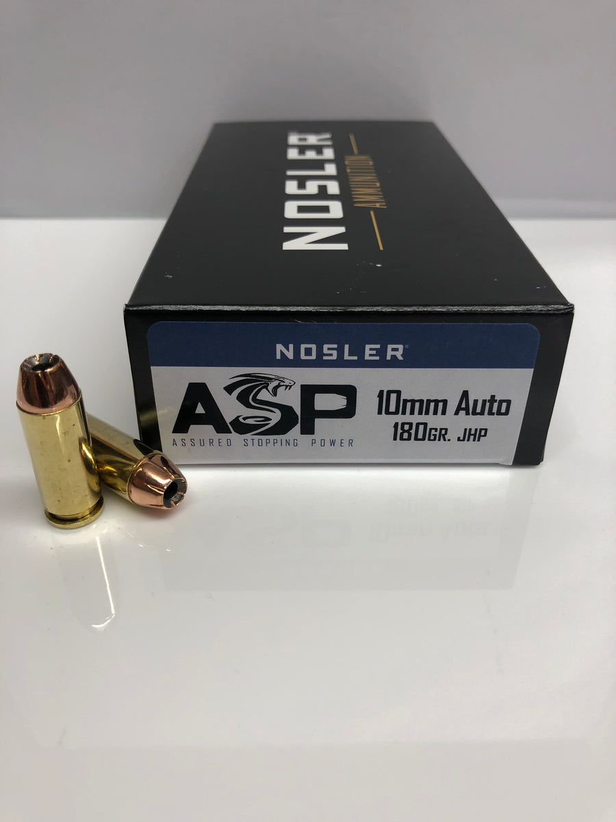 Nosler 10mm Auto 180gr JHP ASP