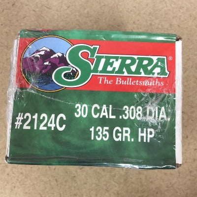 Sierra 30cal 135gr HP