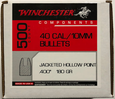 Winchester 40cal 180gr JHP-Notched - BLUE COLLAR RELOADING