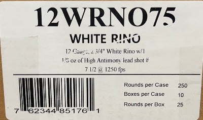 Fiocchi 12ga 1-1/8oz #7.5 1250FPS *12WRNO75