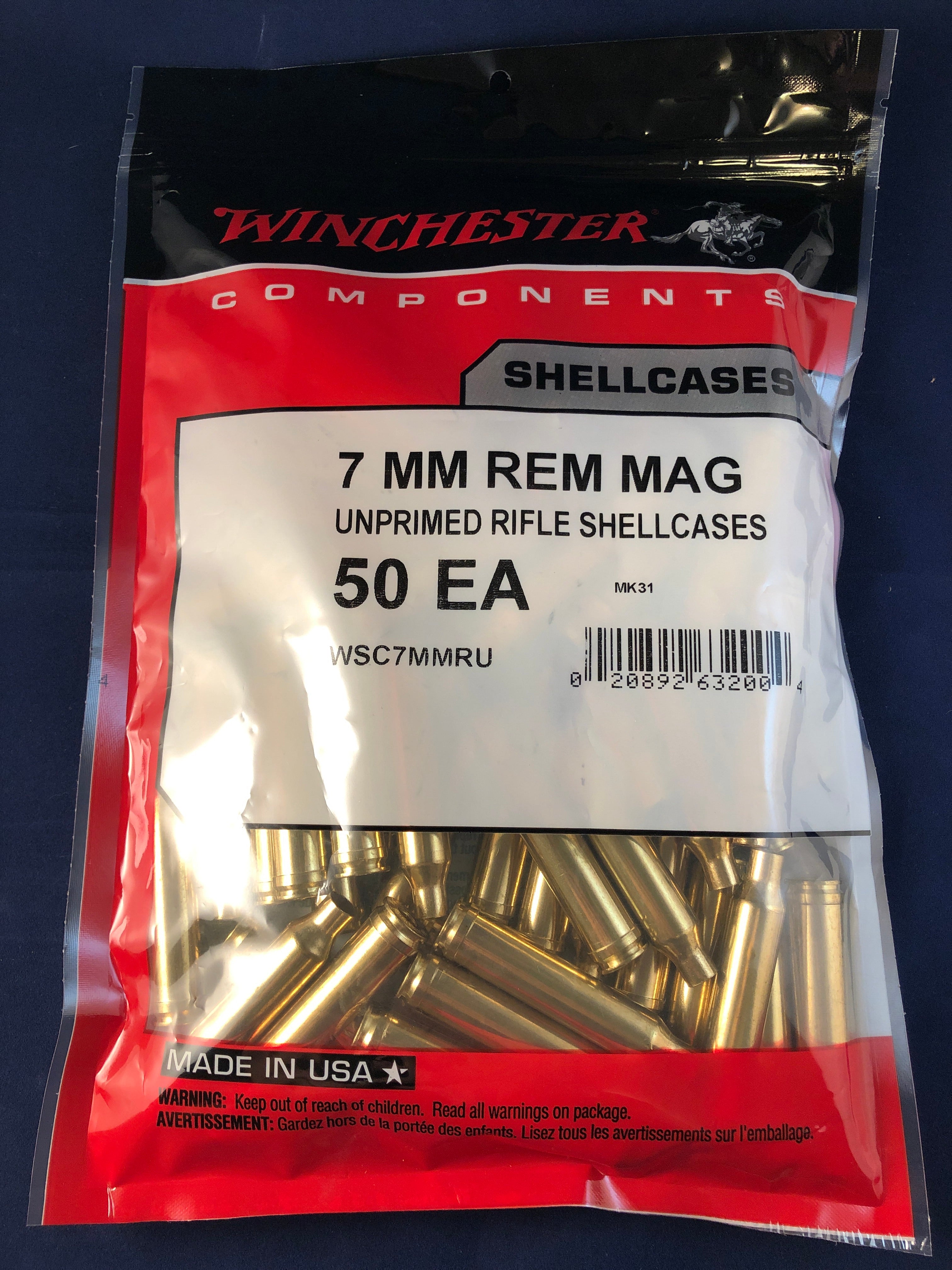 Winchester 7mm Rem Mag Brass - BLUE COLLAR RELOADING