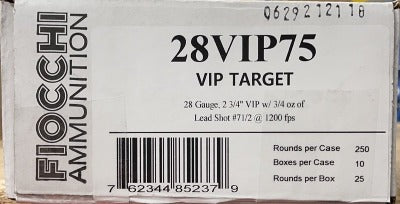 Fiocchi VIP 28ga 3/4oz #7.5 1200FPS *28VIP75