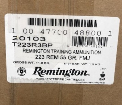 Remington 223 Rem 55gr FMJ (1000ct)