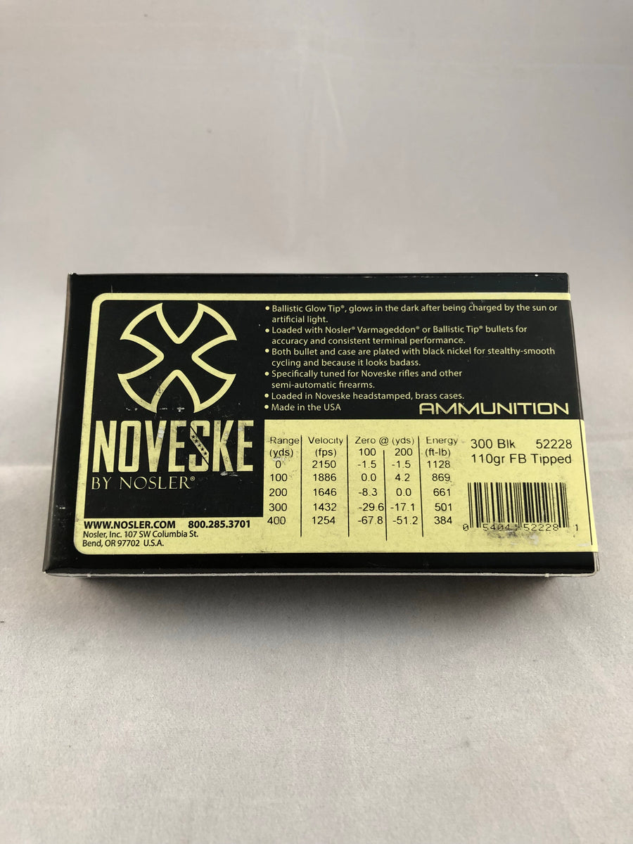 Noveske 300 AAC Blackout 110gr FB Tipped - BLUE COLLAR RELOADING
