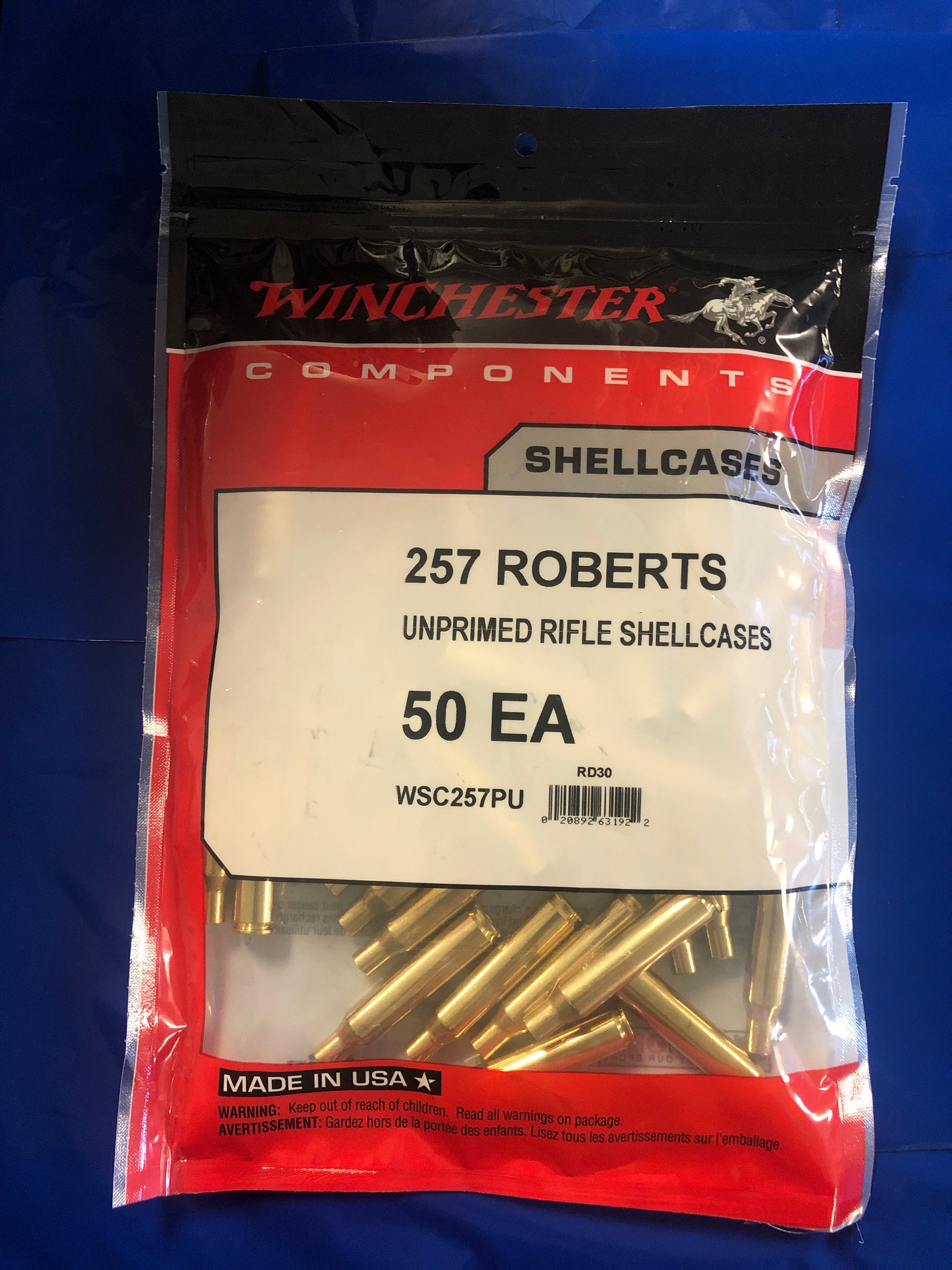 Winchester 257 Roberts Brass - BLUE COLLAR RELOADING
