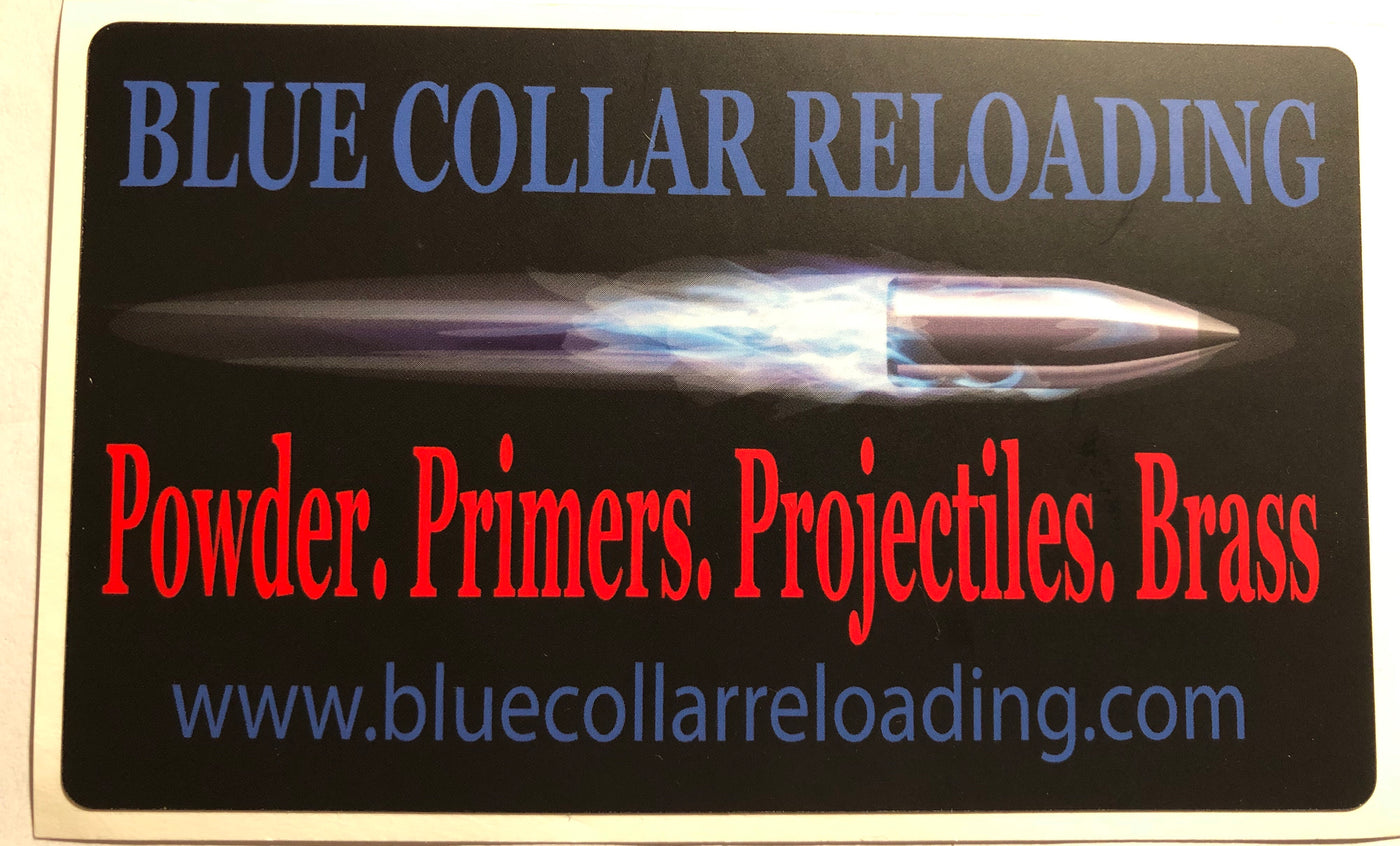 BCR 3"x 5" Sticker - BLUE COLLAR RELOADING