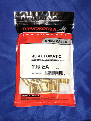 Winchester 45 Auto Handgun Brass - BLUE COLLAR RELOADING