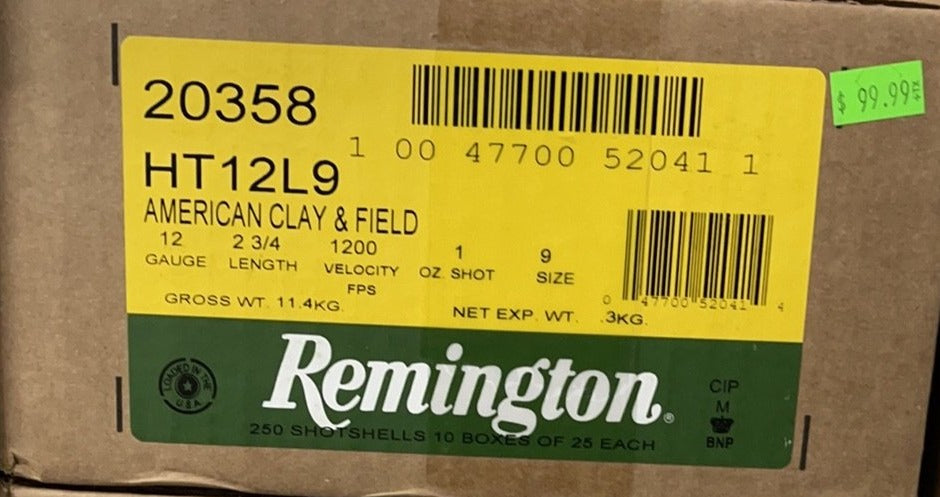 Remington 12ga #9 1oz 1200fps *HT12L9