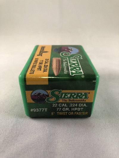 Sierra 22cal 77gr HPBT  #9377T - BLUE COLLAR RELOADING