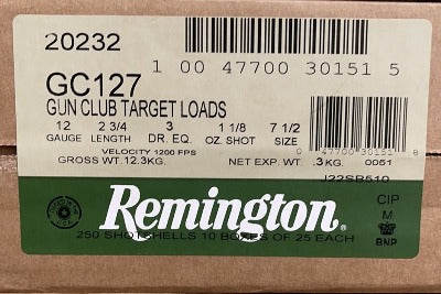 Remington 12ga #7.5 1-1/8oz 1200fps *GC127