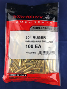 Winchester 204 Ruger Brass - BLUE COLLAR RELOADING