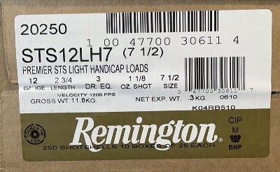 Remington 12ga #7.5 1-1/8oz 1200fps *STS12LH7 (BCR)