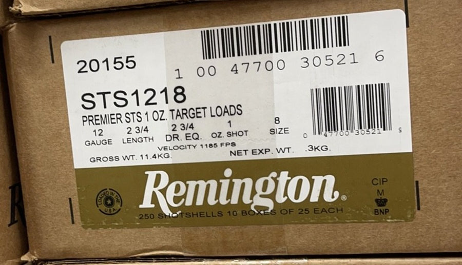 Remington 12ga 1oz #8 1185fps *STS1218