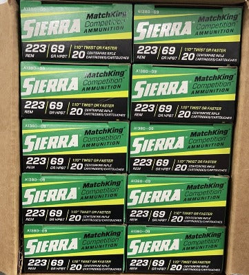 Sierra 223 Rem 69gr HPBT - MatchKing