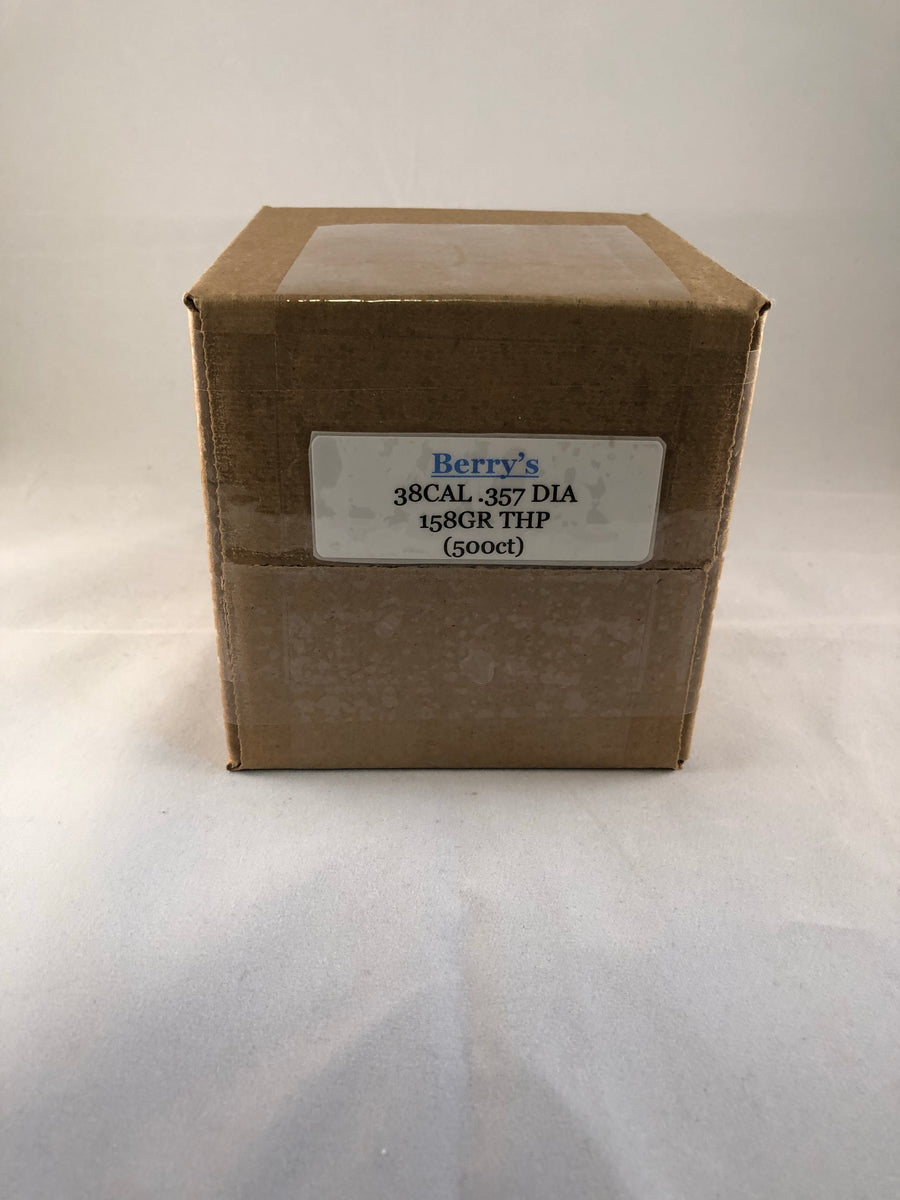 Berry’s 38cal 158gr Target Hollow Point - BLUE COLLAR RELOADING
