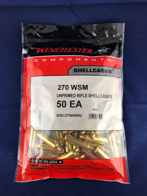 Winchester 270 WSM Brass - BLUE COLLAR RELOADING