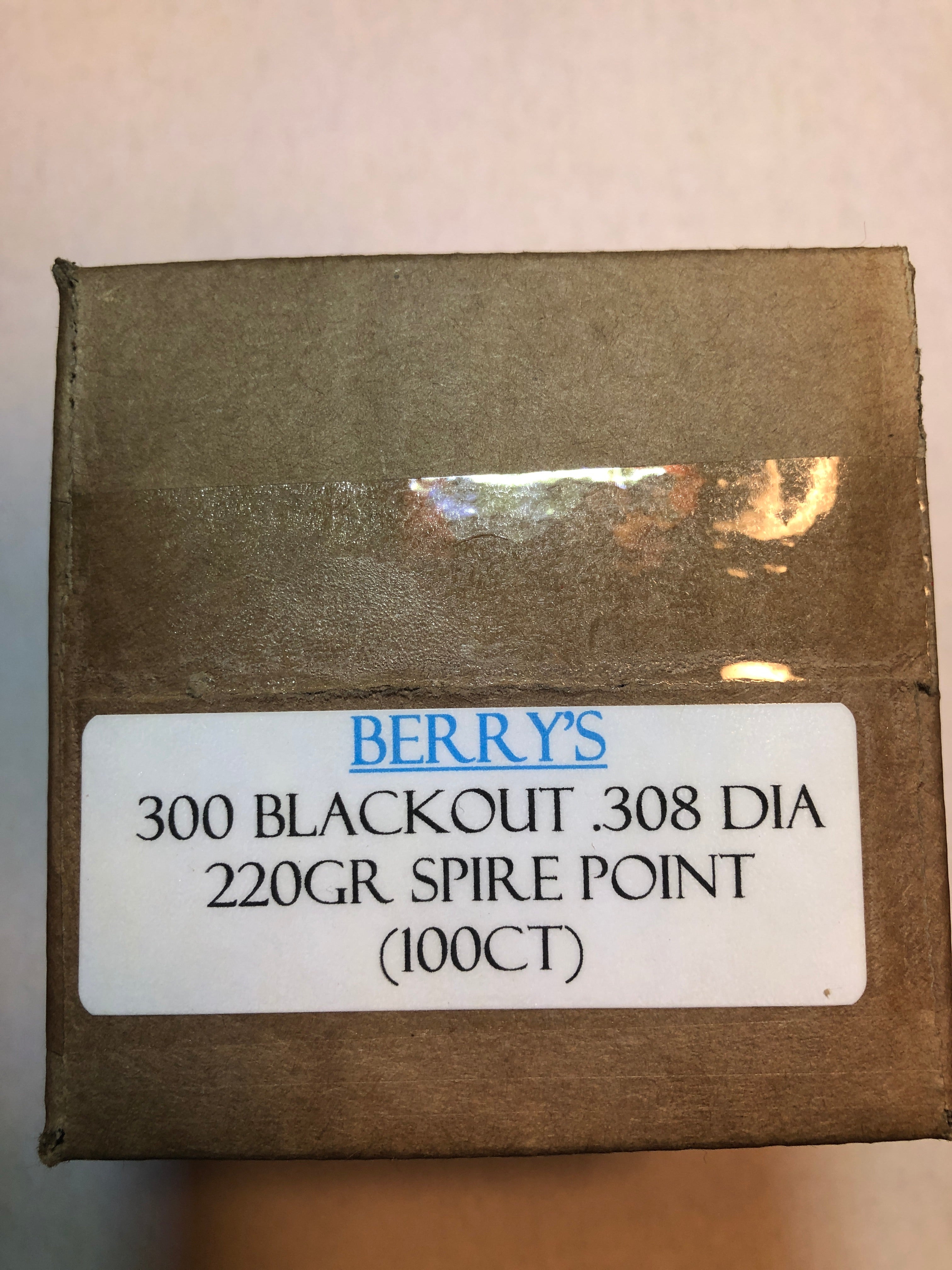 Berry's 300 Blackout 220gr Spire Point - BLUE COLLAR RELOADING