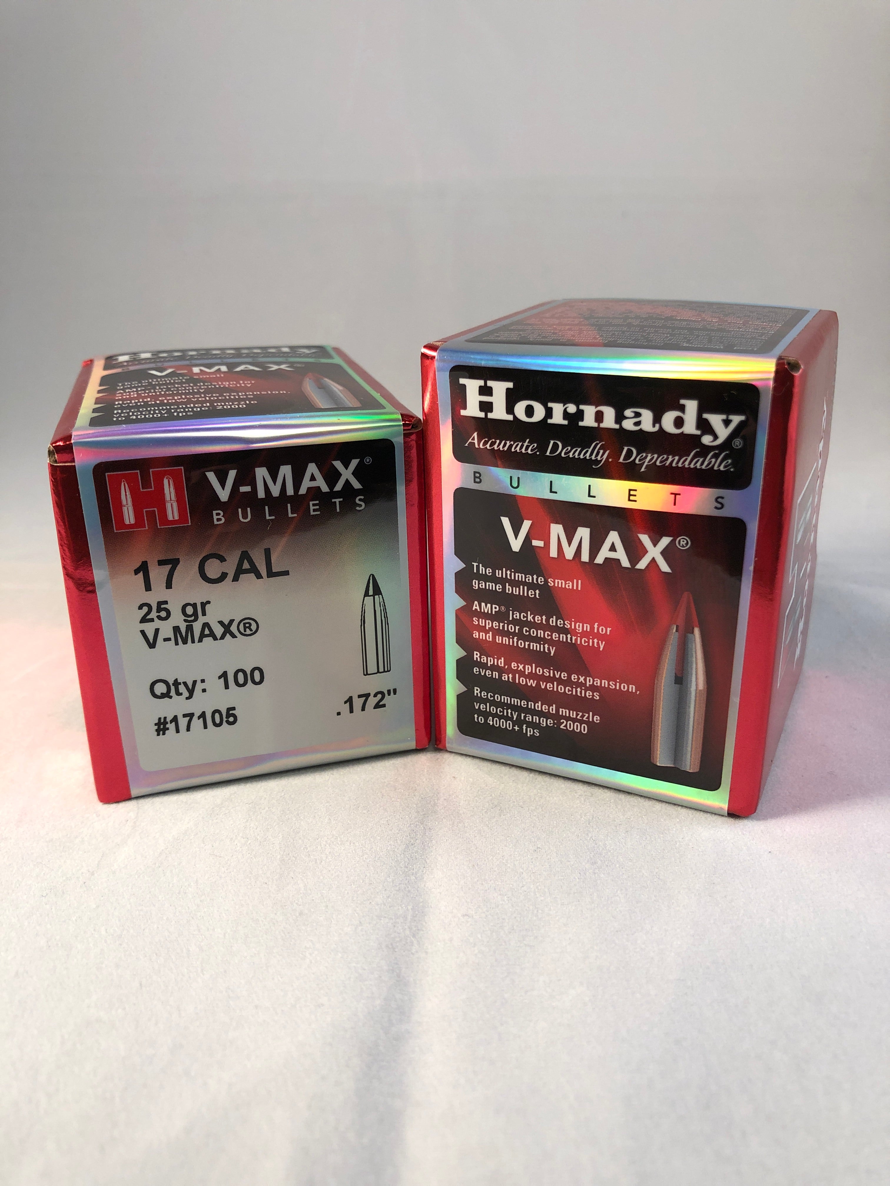 Hornady 17cal 25gr V-Max #17105 - BLUE COLLAR RELOADING