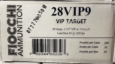 Fiocchi VIP 28ga 3/4oz #9 1200FPS *28VIP9 (BCR)