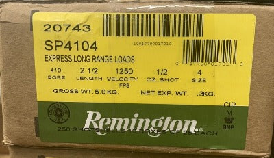 Remington 410ga #4 1/2oz 1250fps *SP4104