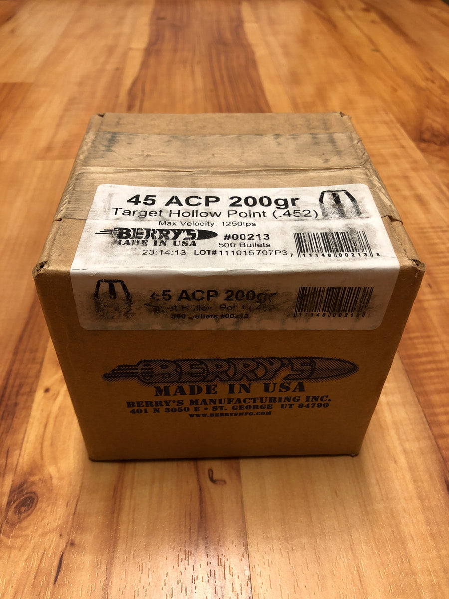 Berry's 45 ACP 200gr Target Hollow Point - BLUE COLLAR RELOADING