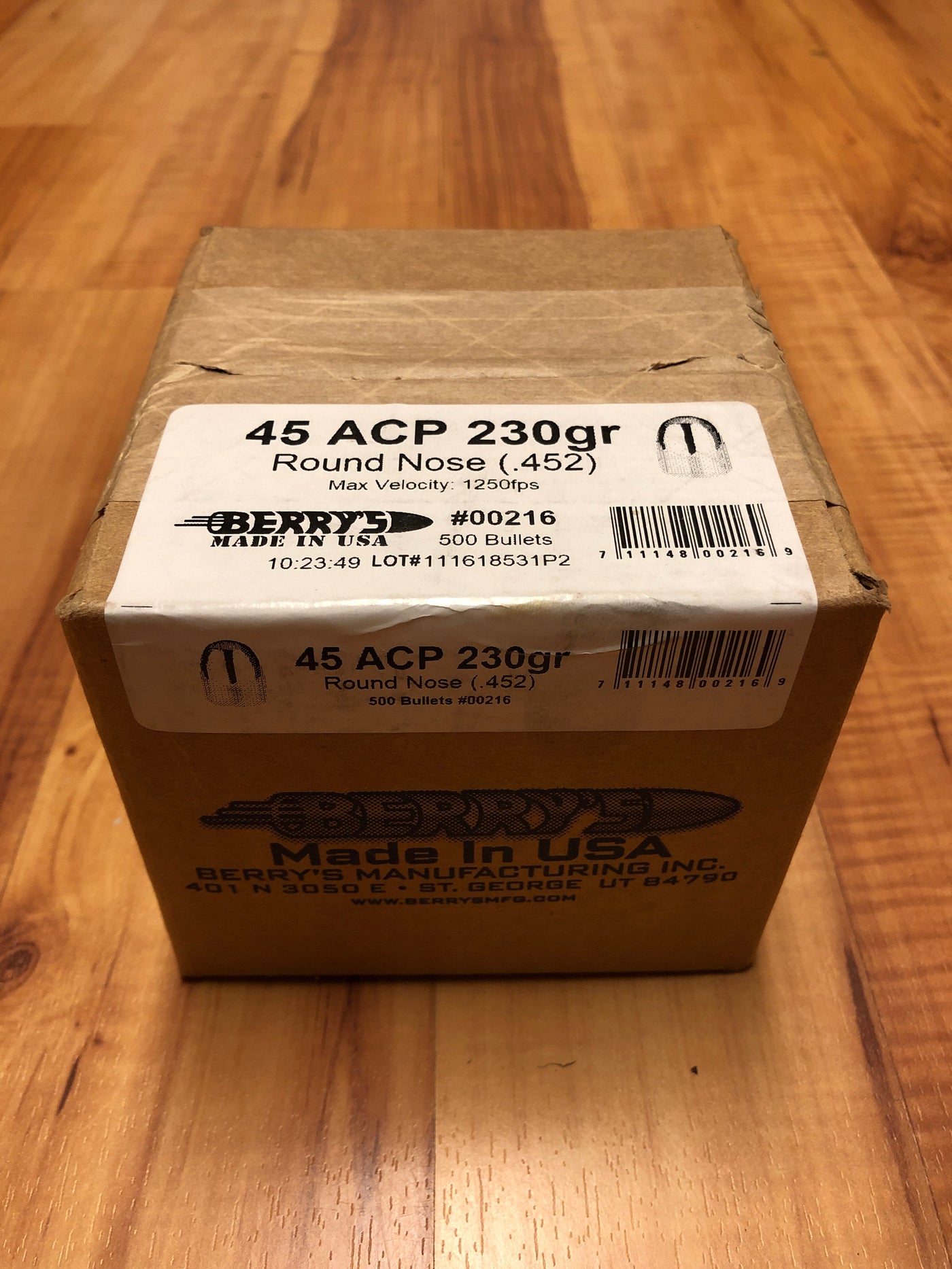 Berry's 45 ACP 230gr Round Nose - BLUE COLLAR RELOADING