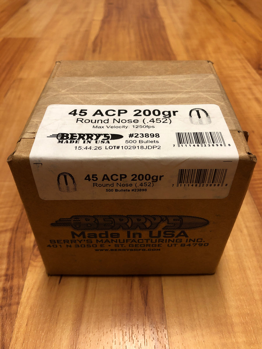 Berry's 45 ACP 200gr Round Nose - BLUE COLLAR RELOADING