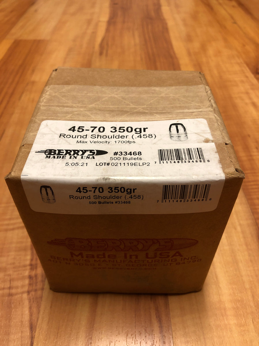 Berry's 45-70 350gr Round Shoulder - BLUE COLLAR RELOADING