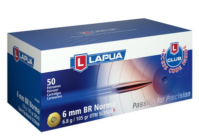 Lapua 6mm BR Norma 105gr Scenar-L OTM - BLUE COLLAR RELOADING