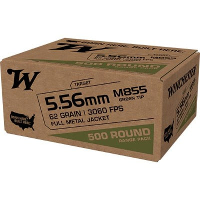 Winchester 5.56mm 62gr FMJ-M855 (500ct)