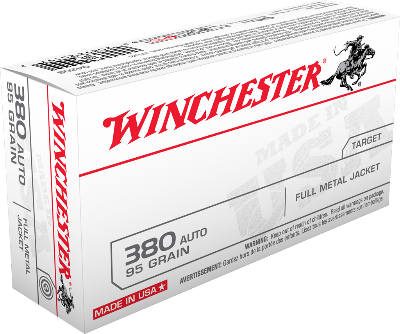 Winchester 380 Auto 95gr FMJ (50ct)