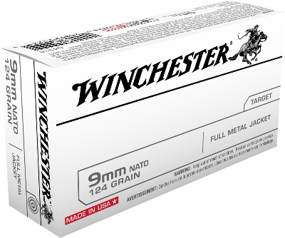 Winchester 9mm NATO 124gr FMJ