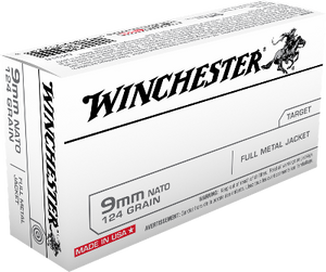Winchester 9mm NATO 124gr FMJ
