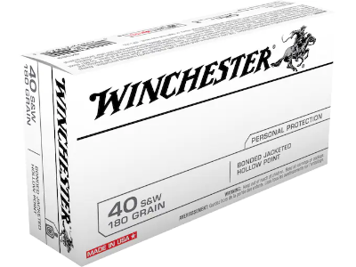 Winchester 40 S&W 180gr JHP Bonded