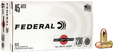 Federal 45 Auto 230gr FMJ - Range Target Practice