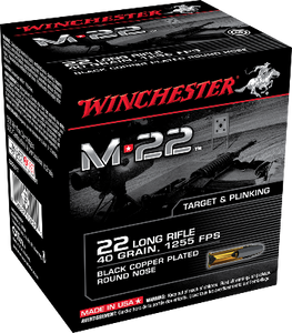 Winchester 22LR 40gr Black Copper Plated Round Nose