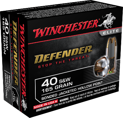 Winchester 40 S&W 165gr Bonded JHP