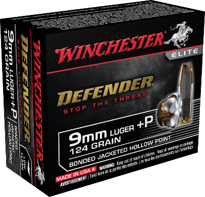 Winchester PDX1 Defender 9mm+P 124gr BJHP