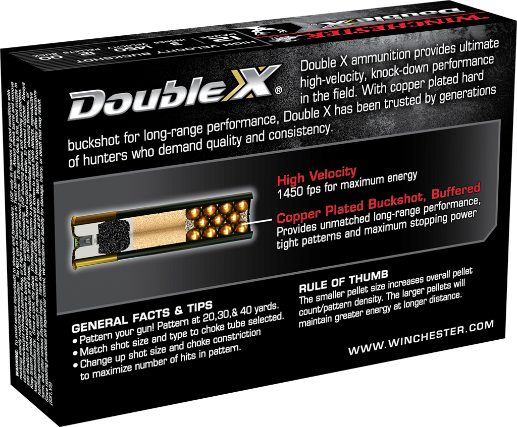 Winchester 12ga 00 Buck 3" 12 Pellets 1450fps *SB12300