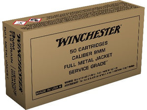 Winchester 9mm 115gr FMJ - Service Grade