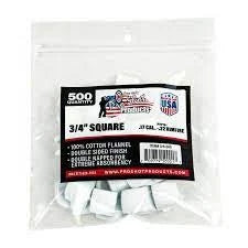 PRO SHOT .17-.22 Cal. Rimfire 3/4" Square 500 Count Patches