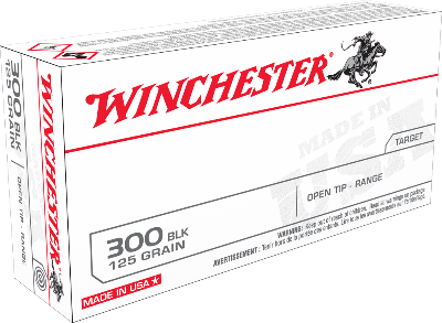 Winchester 300 Blackout 125gr Open Tip- Range