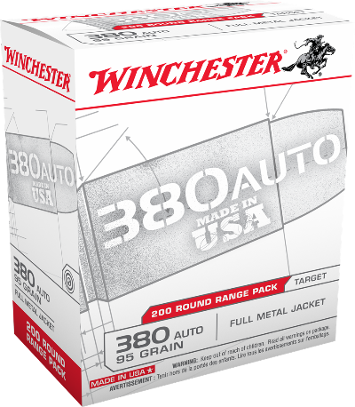 Winchester 380 Auto 95gr FMJ (200ct)