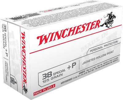 Winchester 38 Special +P 125gr JHP (50ct)