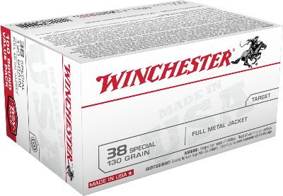 Winchester 38 Special 130gr FMJ 100ct