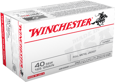 Winchester 40 S&W 165gr FMJ *Value Pack*