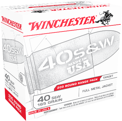 Winchester 40 S&W 165gr FMJ 200ct